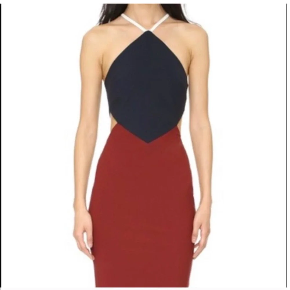 Elizabeth and James Riza Color block Dress Women Size 00 - Picture 5 of 16